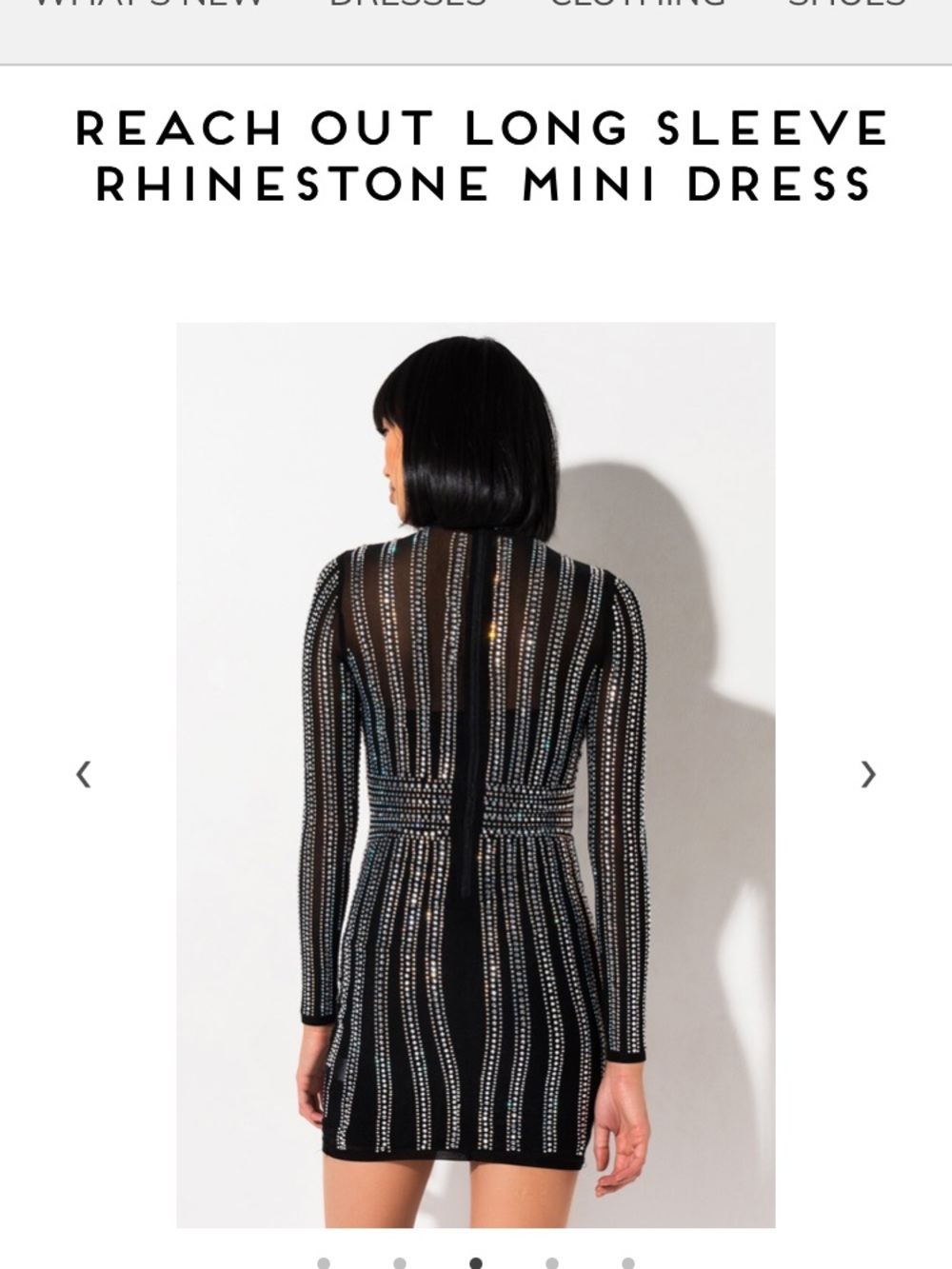 AKIRA Rhinestone Mini Dress - Picture 3 of 6